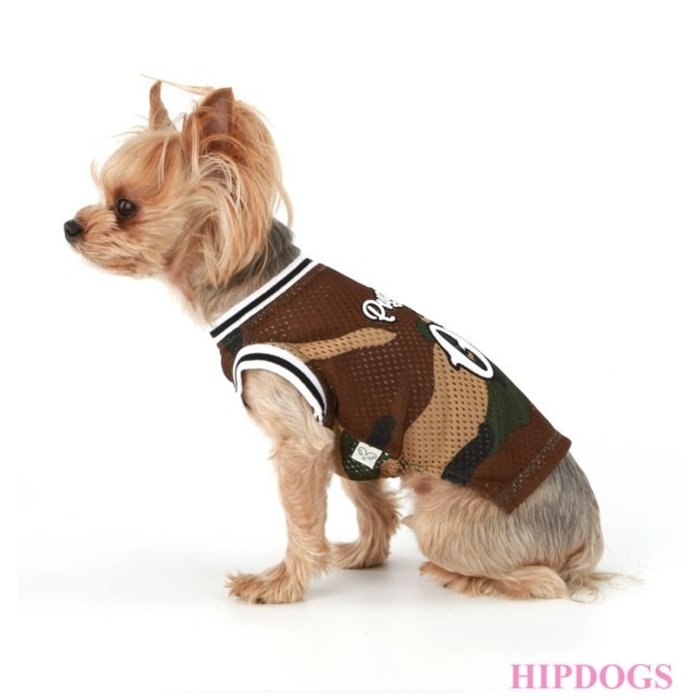 Puppy Angel Puppy Angel  Honden shirt Basketball Jersey Military