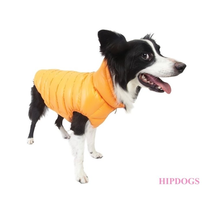 Puppy Angel Puppy Angel  Honden jas Love Faux Down Padding vest Oranje