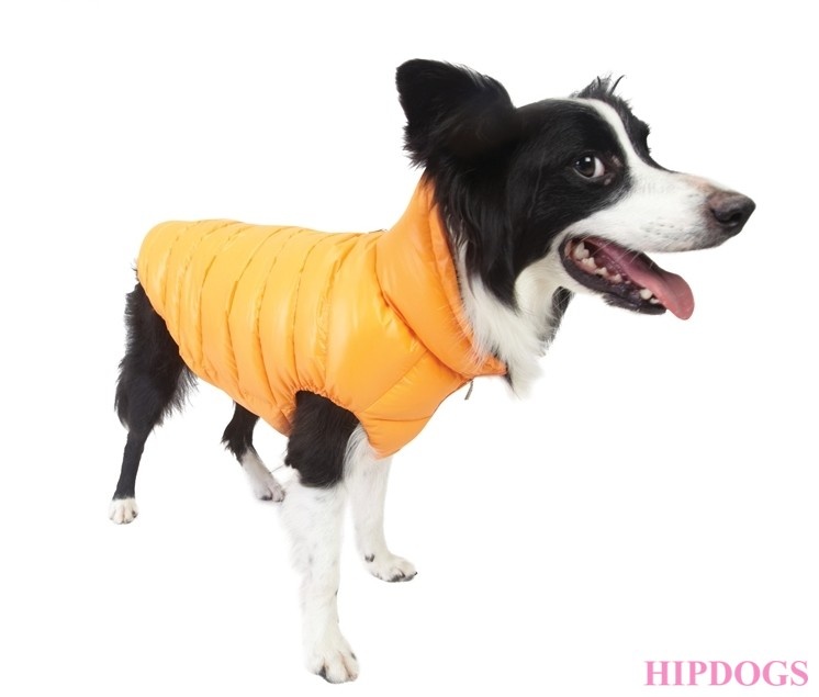 Puppy Angel Puppy Angel  Honden jas Love Faux Down Padding vest Oranje