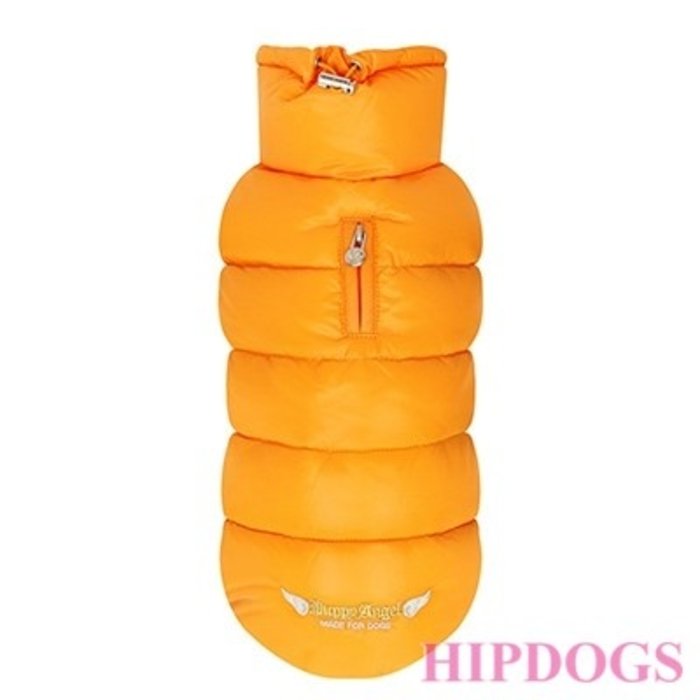 Puppy Angel Puppy Angel  Honden jas Love Faux Down Padding vest Oranje