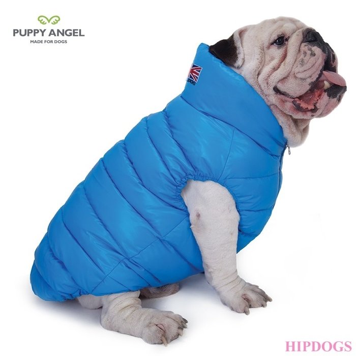 Puppy Angel Puppy Angel Bulldog  jas Dog Down Padding Vest blauw