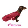 tQel – Mode & Accessoires voor Teckels tQel Teckel jas Waxcoat Barbour Olive dark Red