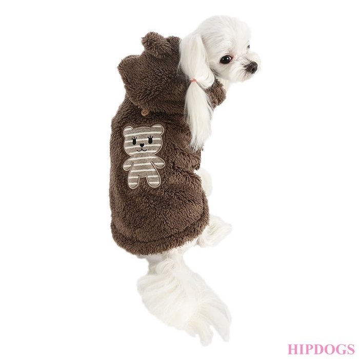 Puppy Angel Puppy Angel  honden jas BBOBBO  (TM) Teddy Hoodie Bruin