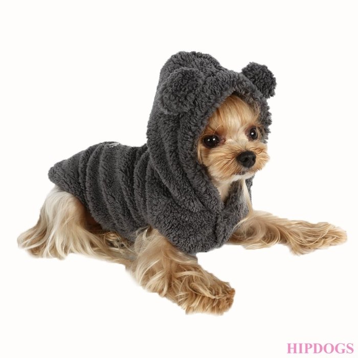 Puppy Angel Puppy Angel Honden jas BBOBBO (TM) Teddy Hoodie Grijs