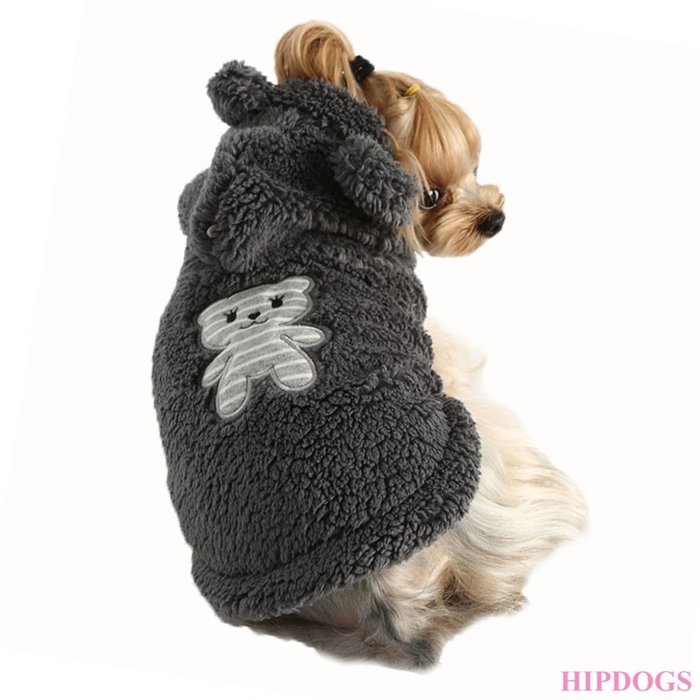 Puppy Angel Puppy Angel Honden jas BBOBBO (TM) Teddy Hoodie Grijs