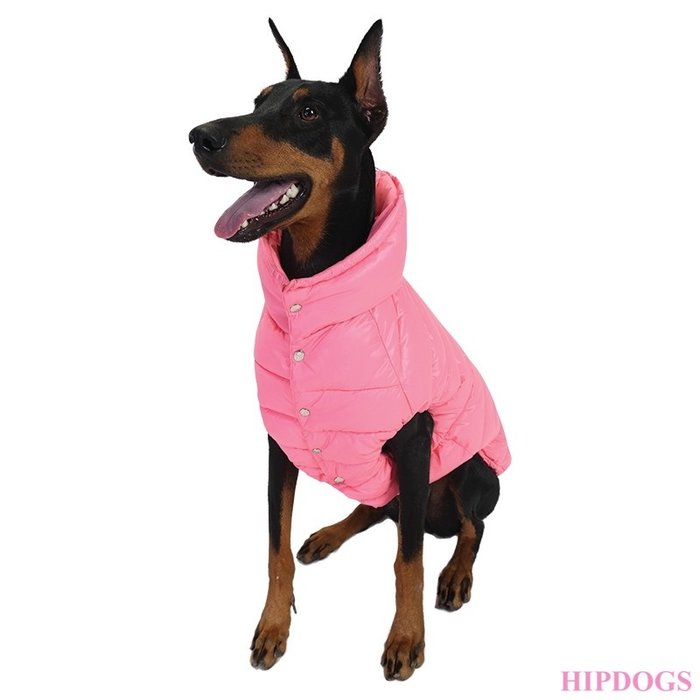Puppy Angel Puppy Angel Love Faux Down Padding Vest (Regular, Snap) roze