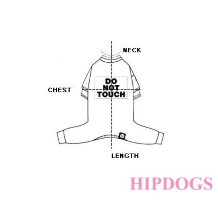 Puppy Angel Puppy Angel Do Not Touch honden overall Red