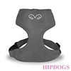 Puppy Angel DU ANGIONE Suede honden harnas (Regular Soft) Grijs