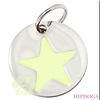 K9 honden ID tag Glow in the dark Star