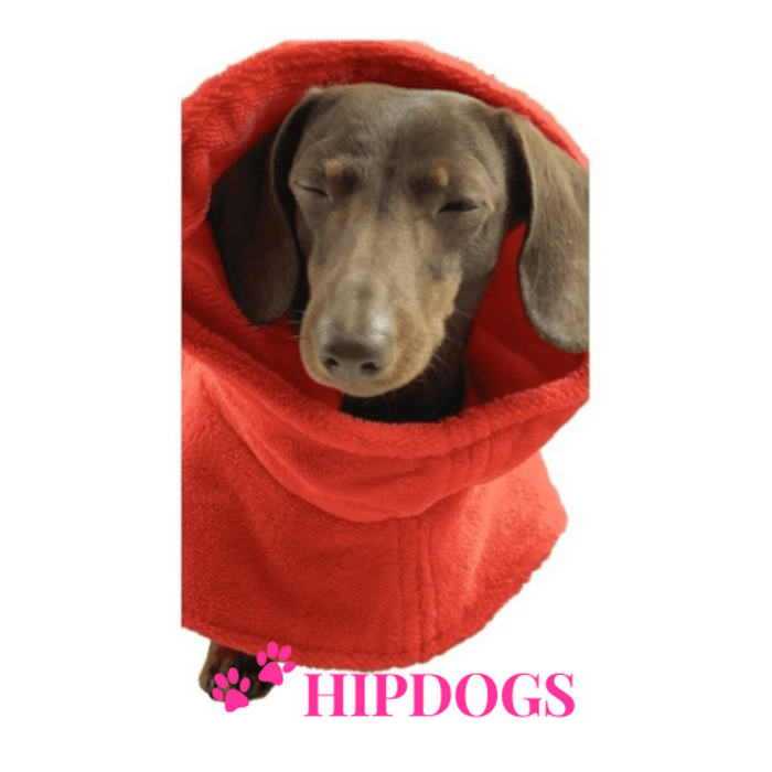 tQel – Mode & Accessoires voor Teckels tQel honden badjas Albornoz coral