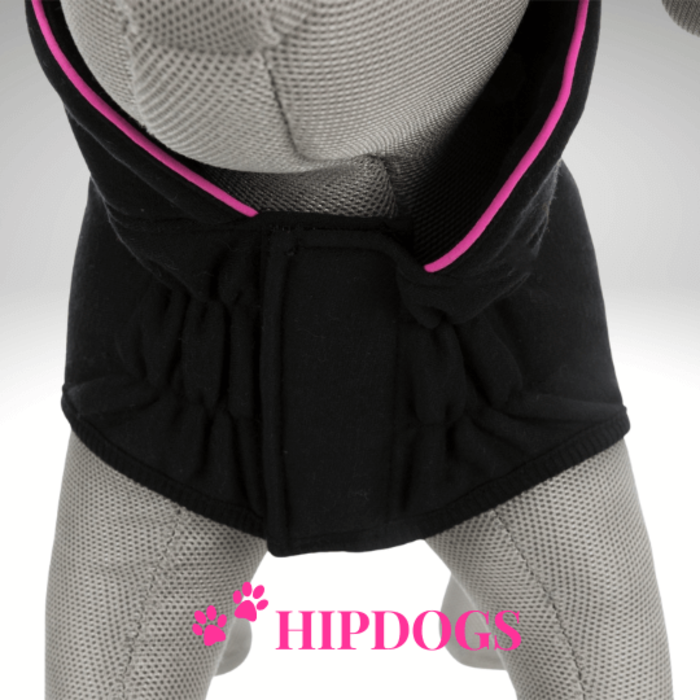 Trixie Trixie Hondentrui fleece Hudson Zwart/Roze
