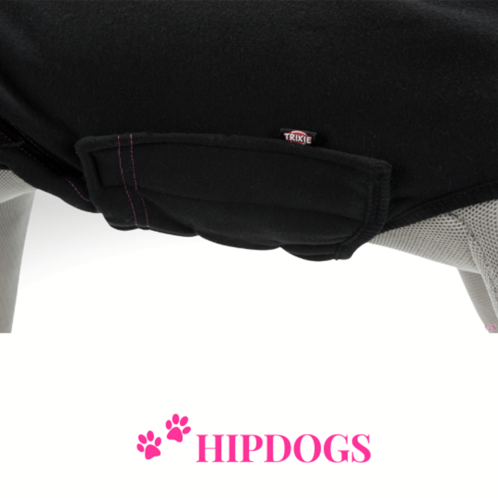 Trixie Trixie Hondentrui fleece Hudson Zwart/Roze