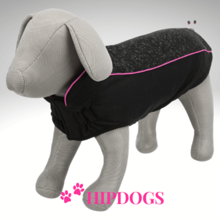 Trixie Trixie Hondentrui fleece Hudson Zwart/Roze