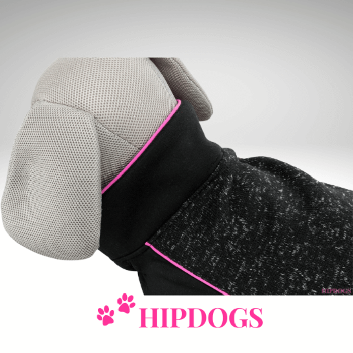 Trixie Trixie Hondentrui fleece Hudson Zwart/Roze