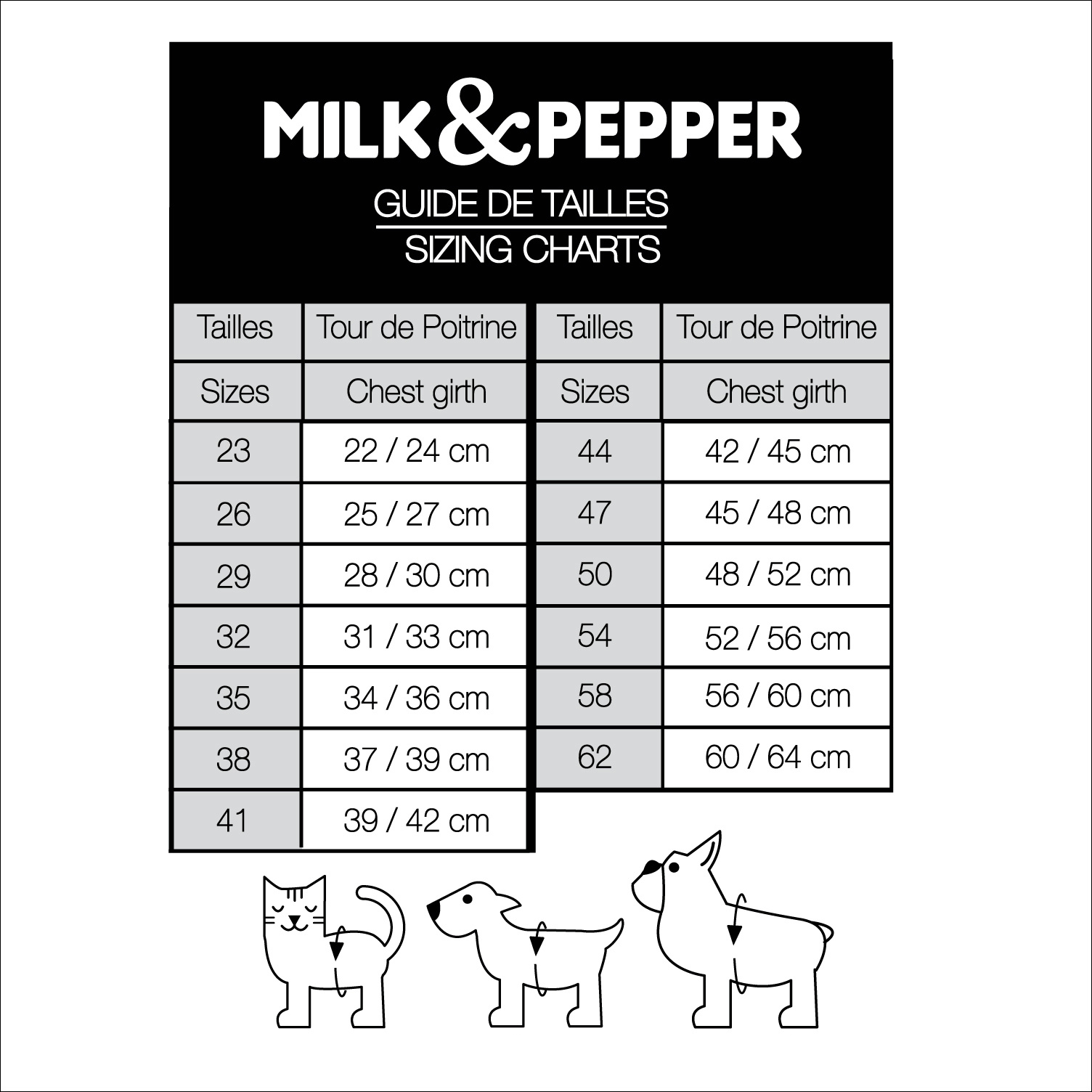 Milk & Pepper Milk & Pepper winter harnas hond Inga Zwart