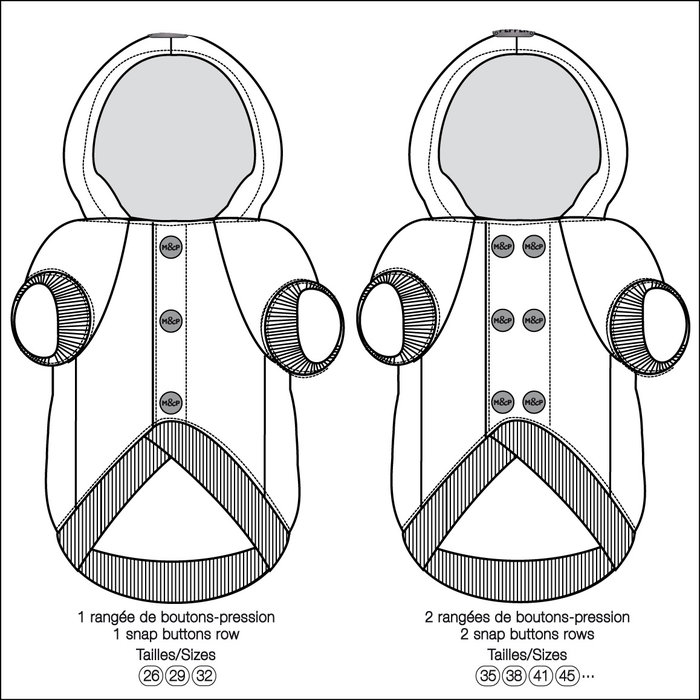 Milk & Pepper Milk & Pepper  Honden sweater Ayden Rose