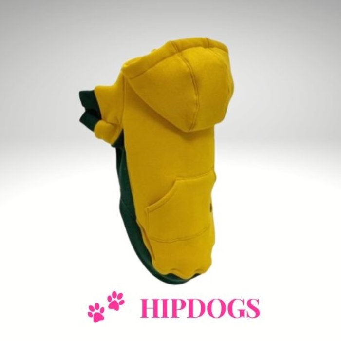 tQel – Mode & Accessoires voor Teckels tQel Honden sweater Miami Mosterd geel