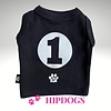 K9 honden t-shirt met tekst "1"