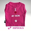 K9 honden t-shirt roze "Love my Mom"