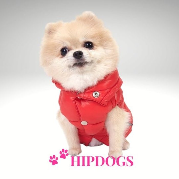 Puppy Angel Puppy Angel  Honden jas Love Faux Down Padding vest Rood