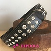 Overigen Lederen honden halsband strass Extreme zwart