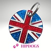 K9 honden ID tag Union Jack