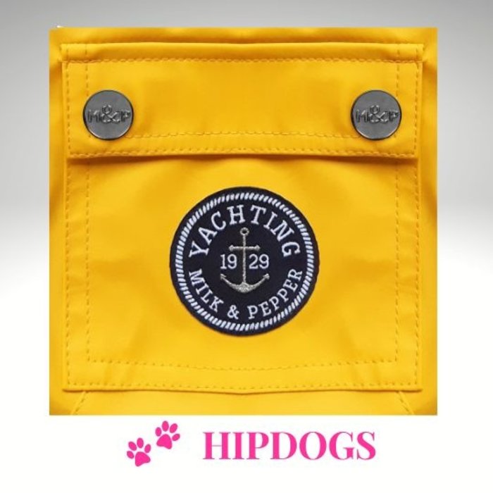 Milk & Pepper Milk & Pepper Babord honden regenjas geel