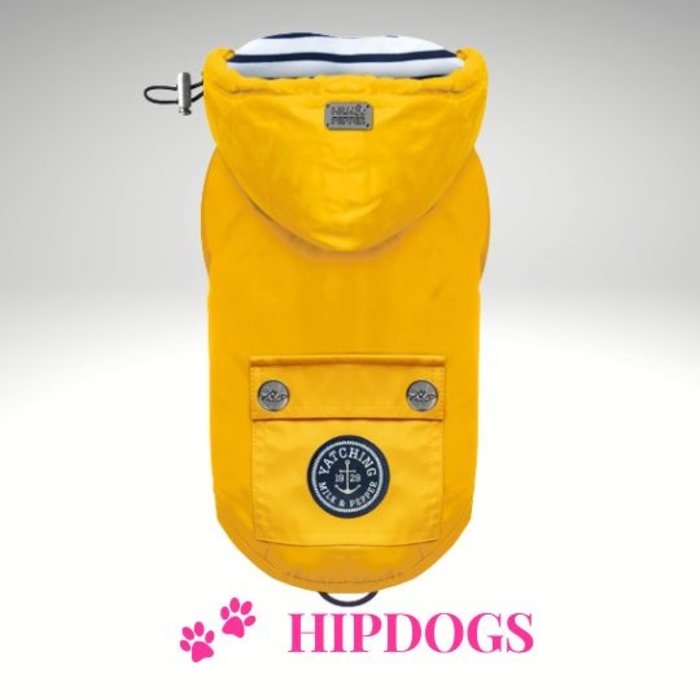 Milk & Pepper Milk & Pepper Babord honden regenjas geel
