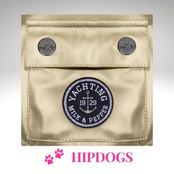 Milk & Pepper Milk & Pepper Babord honden regenjas Dore goud