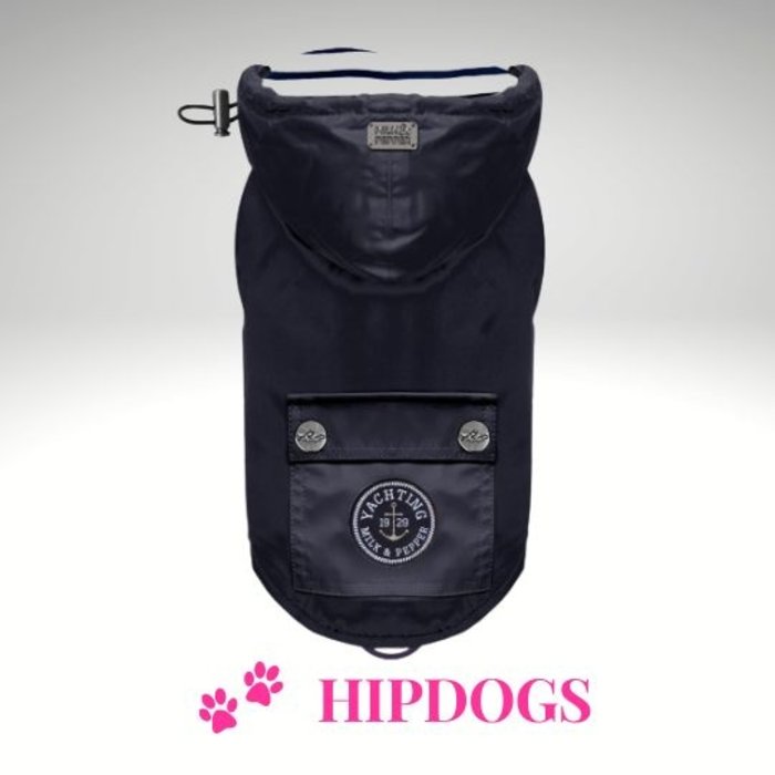 Milk & Pepper Milk & Pepper Babord honden regenjas Marine