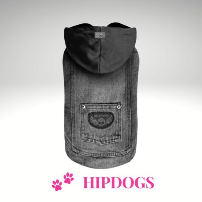 Milk & Pepper Milk & Pepper Sweat Denim honden spijkerjas Russel Grijs