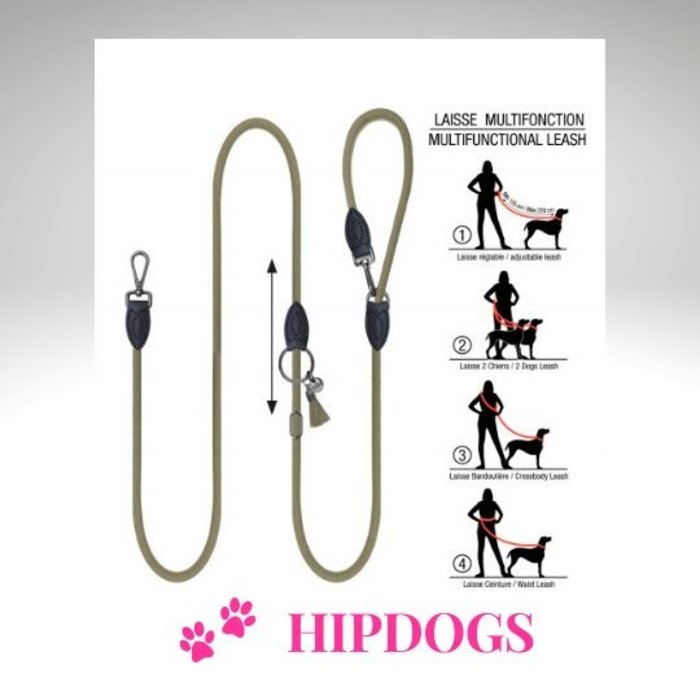 Milk & Pepper Milk & Pepper verstelbare honden riem Kaya Kaki