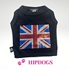 K9 honden t-shirt "met Engelse vlag zwart