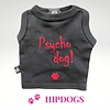 K9 honden t-shirt zwart met tekst "Psycho dog"