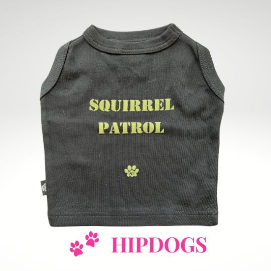 Overigen K9 honden t-shirt zwart "Squirrel Patrol"