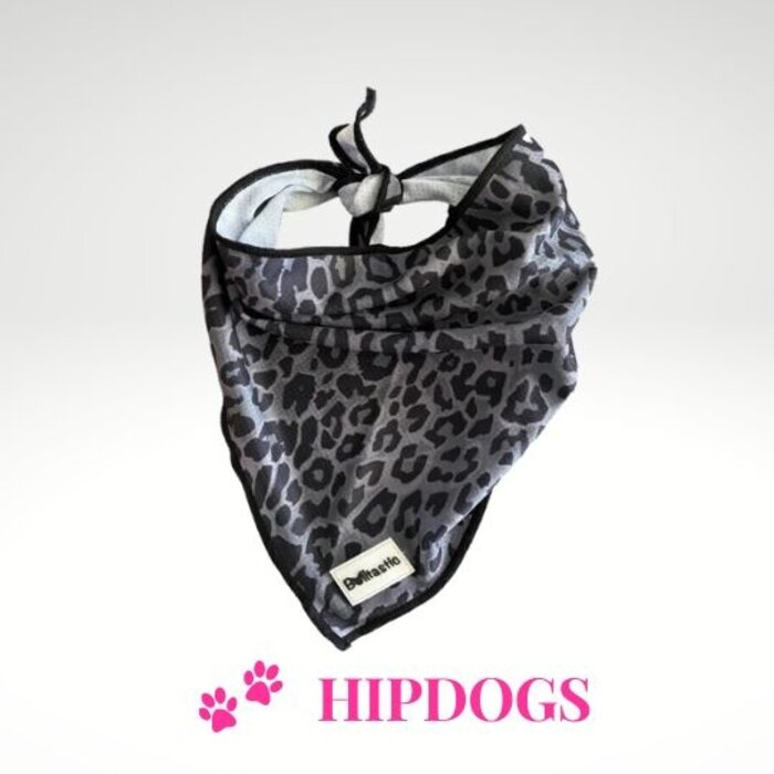 Overigen Bulltastic Verkoelende honden Bandana Grey Leopard