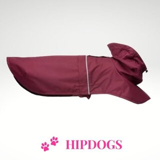 tQel – Mode & Accessoires voor Teckels tQel honden regenjas TinTin wine