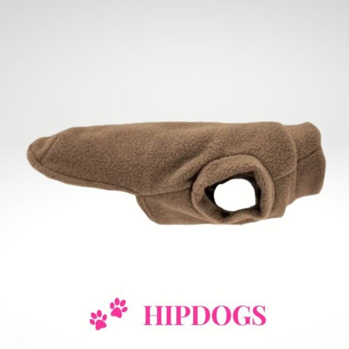 tQel – Mode & Accessoires voor Teckels tQel honden fleece trui Alaska Brown