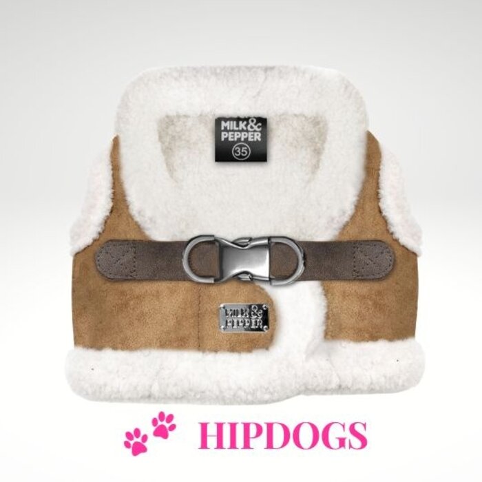 Milk & Pepper Milk & Pepper winter harnas hond Declan Camel