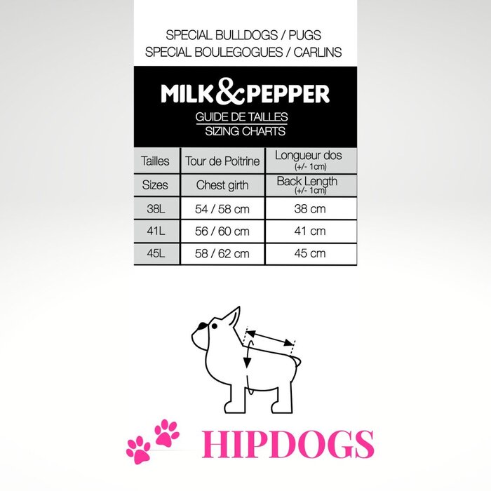 Milk & Pepper Milk & Pepper Hondenjas  Aloïs Marine