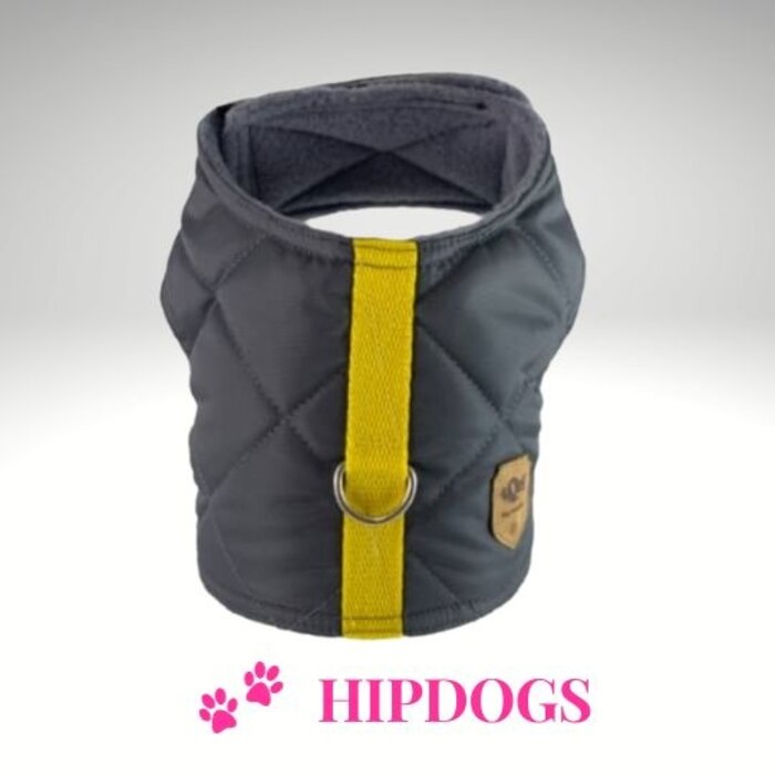 tQel – Mode & Accessoires voor Teckels tQel Quilted Grey teckel harnas