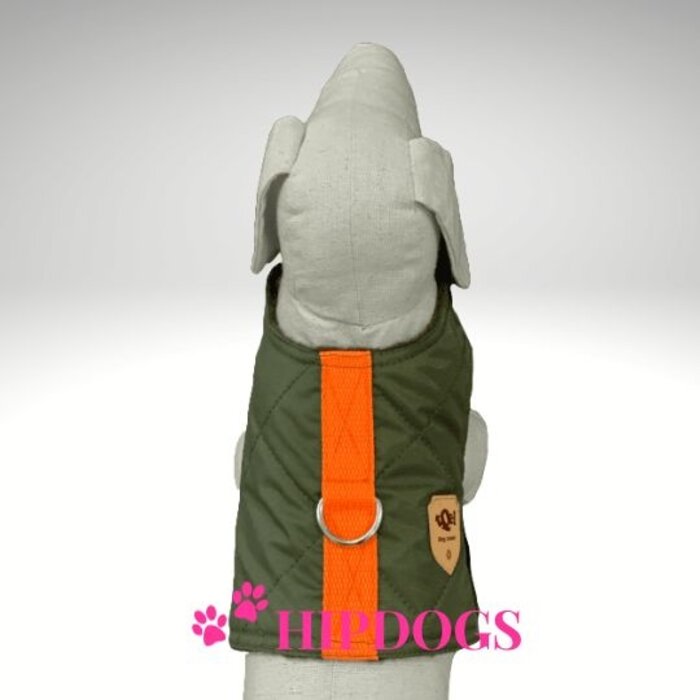 tQel – Mode & Accessoires voor Teckels tQel Quilted Greenteckel harnas