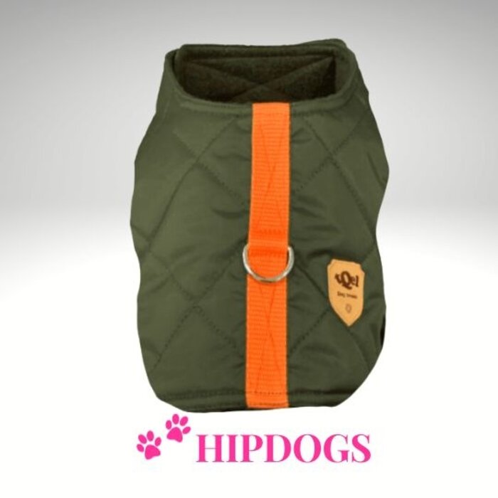 tQel – Mode & Accessoires voor Teckels tQel Quilted Greenteckel harnas