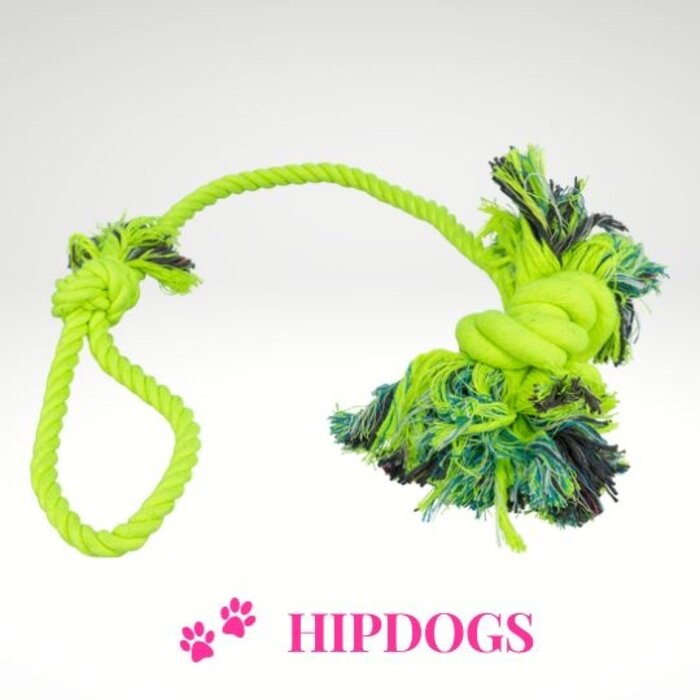 Trixie Trixie honden Flostouw met knoop Limoen