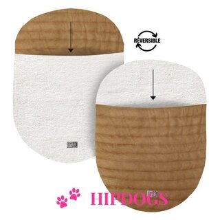 Milk & Pepper Milk & Pepper hondenslaapzak Edimbourg Cocon Camel / White