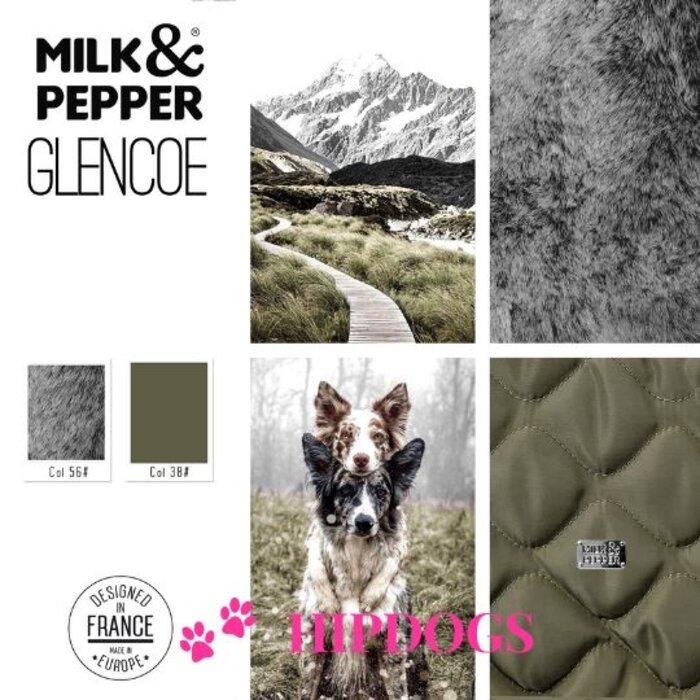 Milk & Pepper Milk & Pepper hondenslaapzak Glencoe Duvet Cocon Kaki / Grijs