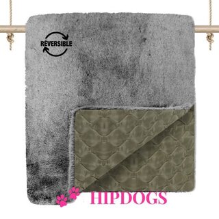 Milk & Pepper Milk & Pepper honden deken Glencoe Plaid Kaki Grijs