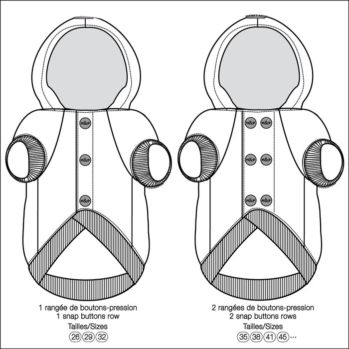 Milk & Pepper Milk & Pepper  Honden sweater Oskar Grijs