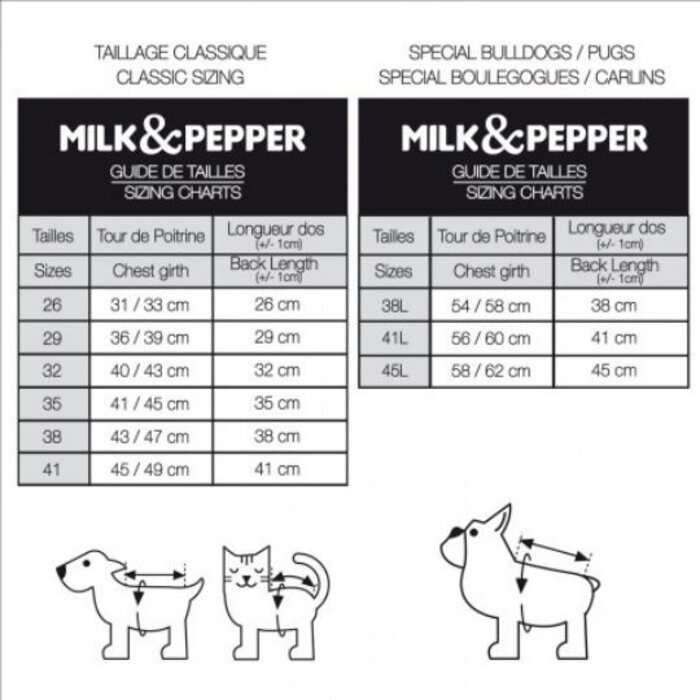 Milk & Pepper Milk & Pepper  Honden vest Louisette Rose