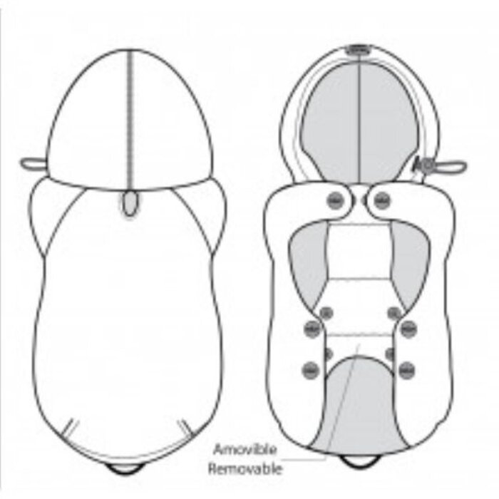 Milk & Pepper Milk & Pepper Babord honden regenjas geel